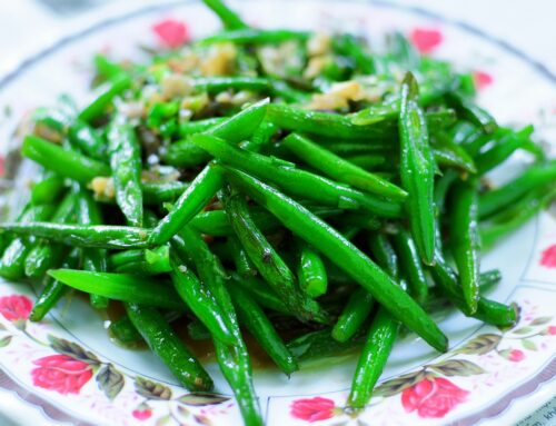 Green Beans Roasted with Everything but the Bagel