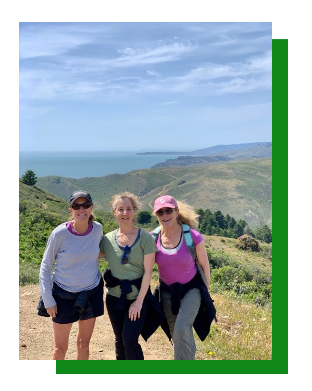 Greener Plate Challenge Team hiking outdoors