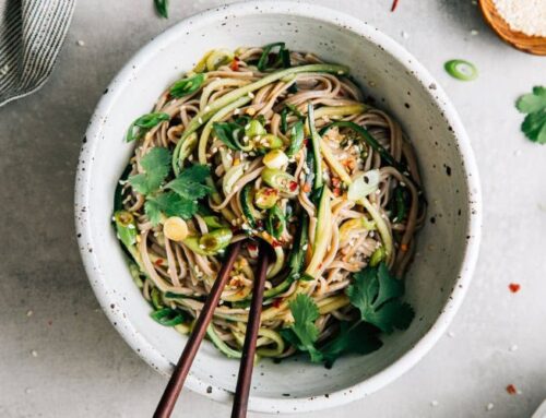 Sesame-Ginger Cucumber Soba Noodle Salad