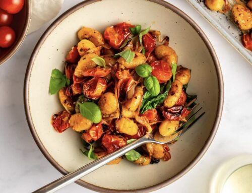 Sheet Pan Gnocchi with Tomatoes