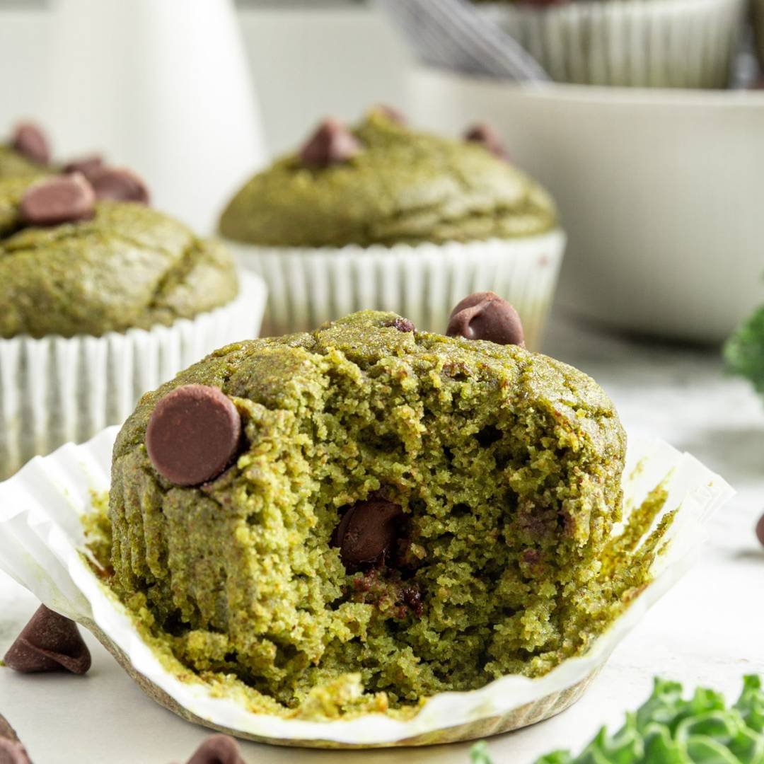 zucchini chocolate chip muffin