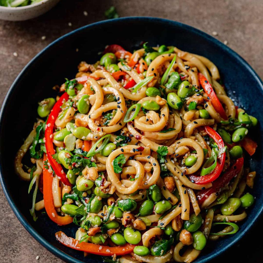 vegan chili garlic noodles