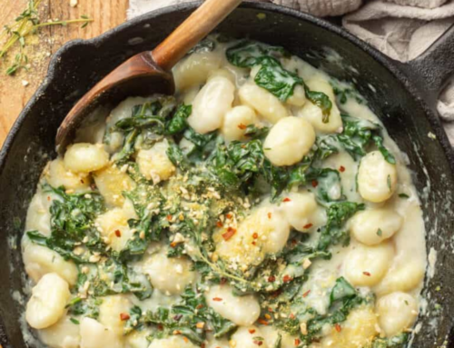 Gnocchi with Creamy Lemon Garlic Sauce