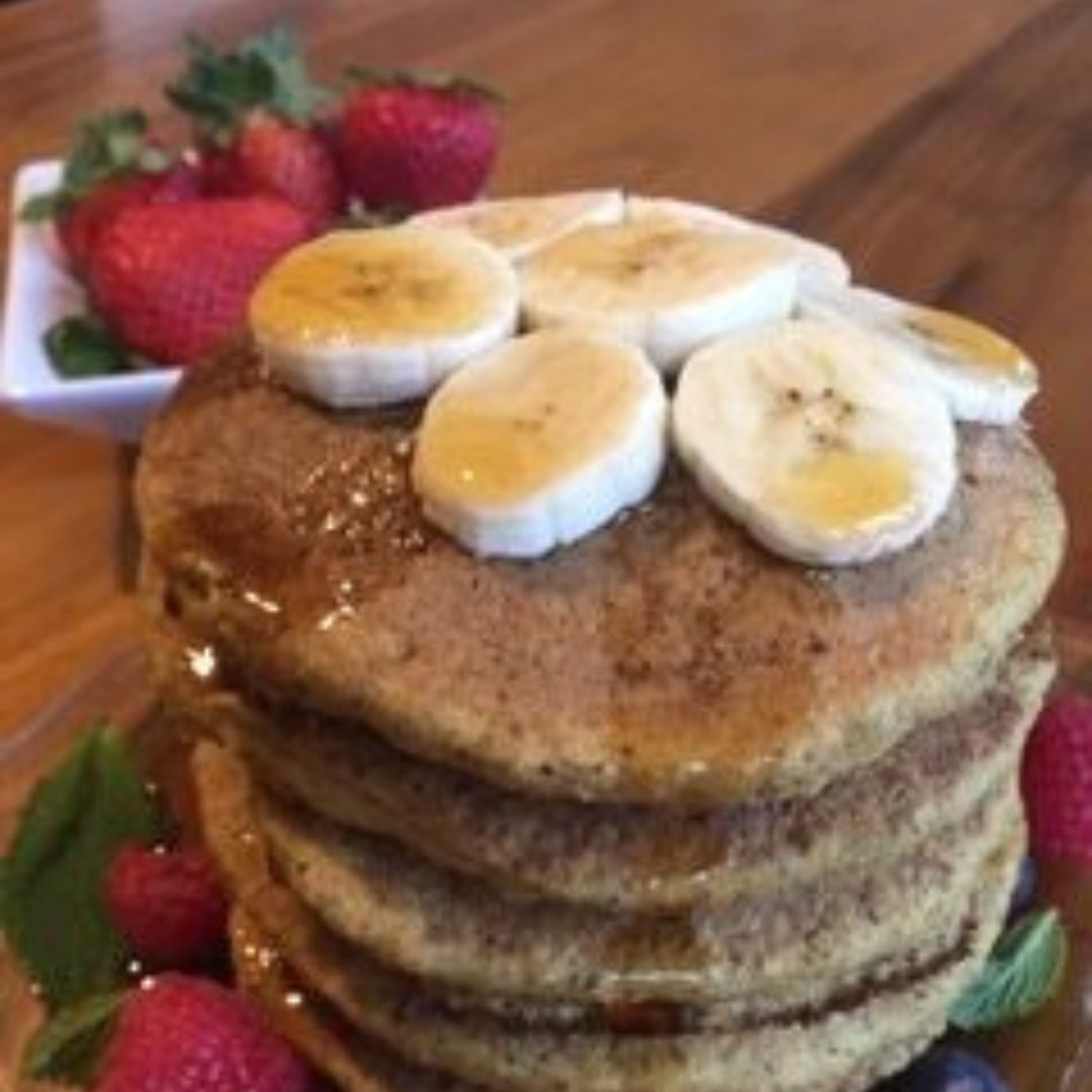 high protein quinoa pancake